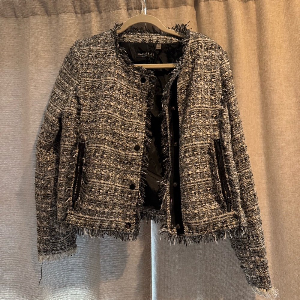 Rag & Bone Women's Black Tweed Blazer